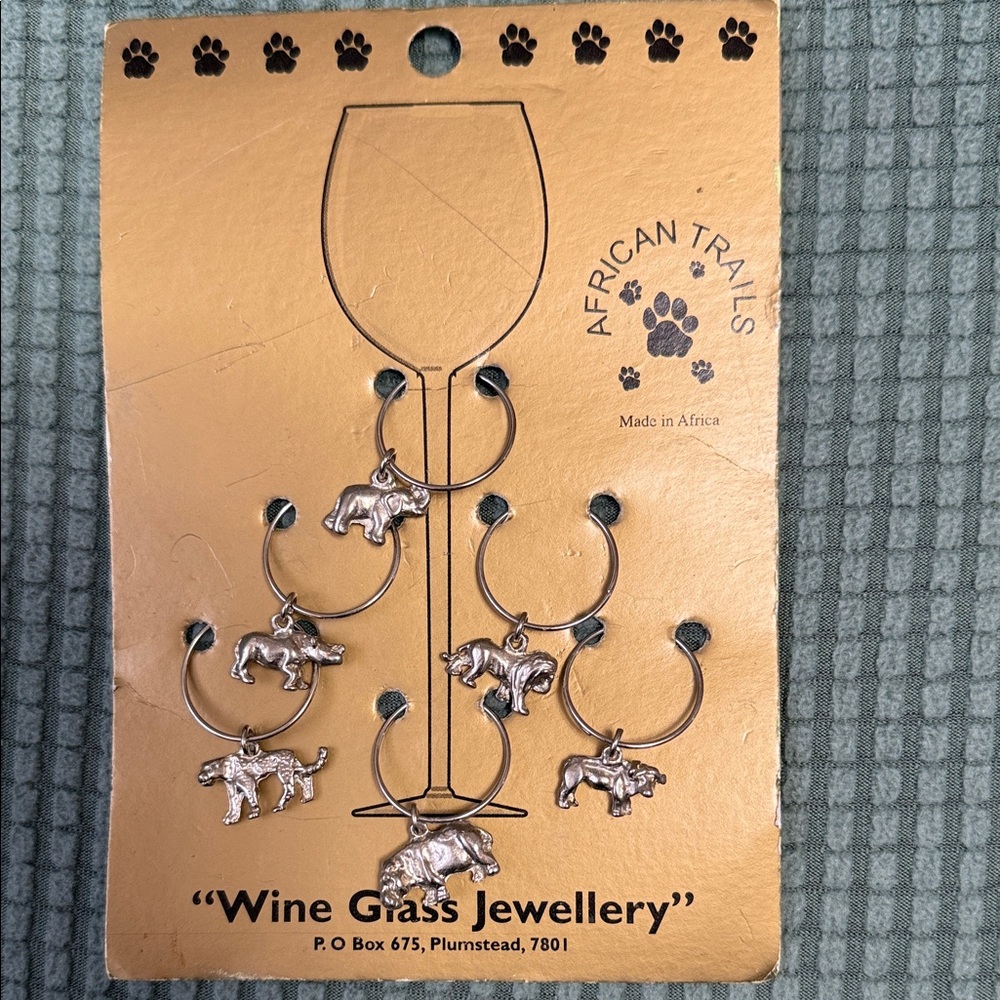 Silver Wine Glass Charms